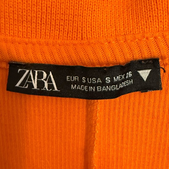 Zara Vibrant Orange Mini Dress - Picture 2 of 3